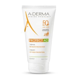 A-derma Protect AD Crème Très Haute Protection SPF 50+ Sans Parfum 150 ml - Pharmacie Agnès Praden à Alès