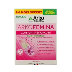 Arkopharma Arko Femina Confort Ménopause 180 Gélules - Pharmacie Agnès Praden à Alès