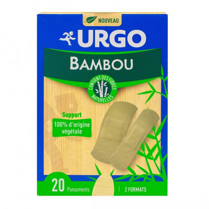 Urgo Pansements en fibres de bambou - 20 pansements - Pharmacie Agnès Praden à Alès