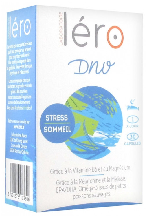 Léro DNV Stress et Sommeil 30 Capsules - Pharmacie Agnès Praden à Alès