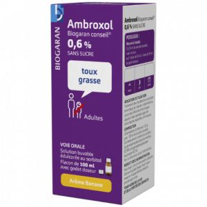 Biogaran Ambroxol Sans sucre 0,6% 100 ml - Pharmacie Agnès Praden à Alès