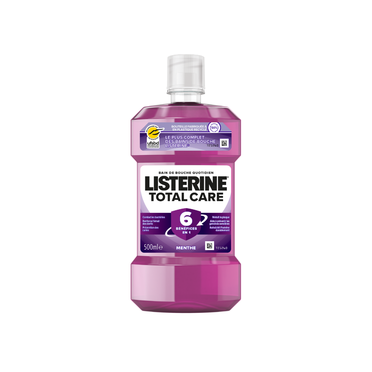 Listerine Total Care 6 en 1 500ml - Pharmacie Agnès Praden à Alès