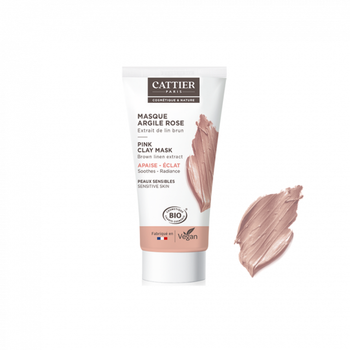 Cattier Mini masque argile rose 30ml - Pharmacie Agnès Praden à Alès