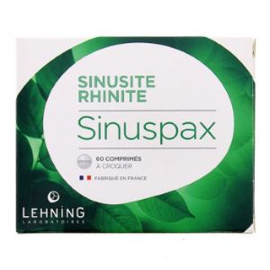 Lehning Sinuspax 60 Comprimés à Croquer - Pharmacie Agnès Praden à Alès