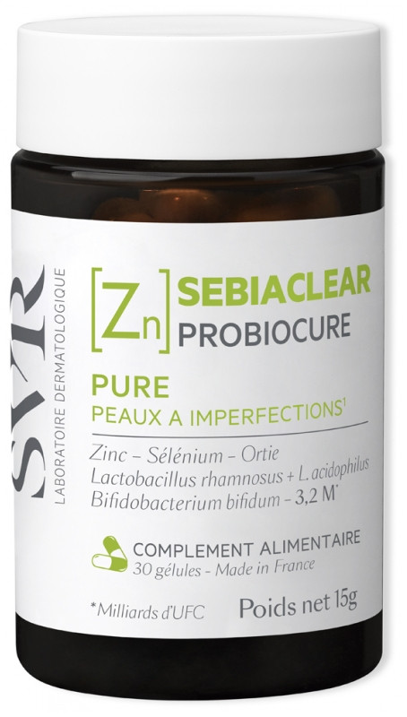 SVR Sebiaclear Probiocure Pure Peaux à Imperfections 30 Gélules - Pharmacie Agnès Praden à Alès