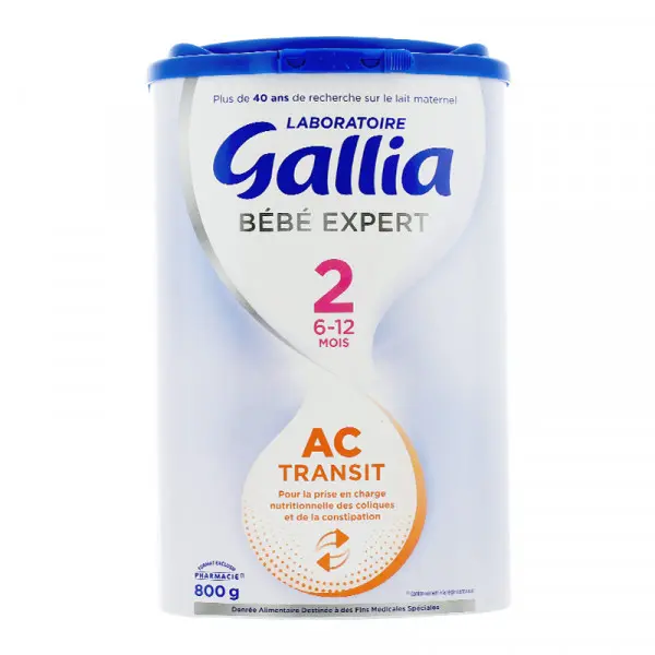 Gallia Bébé Expert AC Transit 2 Lait 6 - 12 mois 800g