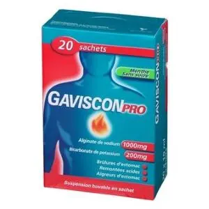 Reckitt GavisconPro Menthe Suspension Buvable Sans Sucre 20 Sachets