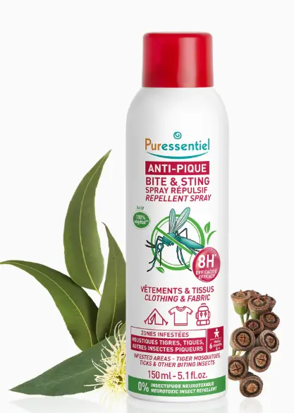 Puressentiel Anti Pique Spray Repulsif Vêtements & Tissus 150 ml - Pharmacie Agnès Praden à Alès