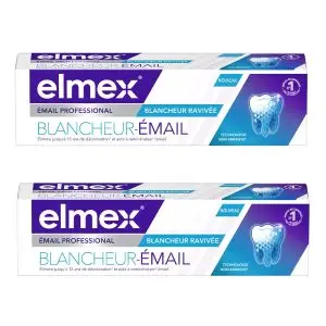 Elmex Émail Professional Blancheur-Émail Lot de 2 x 75 ml