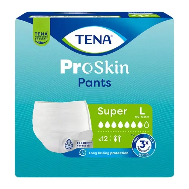 Tena Proskin Pants Sous-Vêtement Absorbant Super Taille L 12 unités