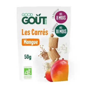 Good Gout Biscuits Carrés à la Mangue 50g