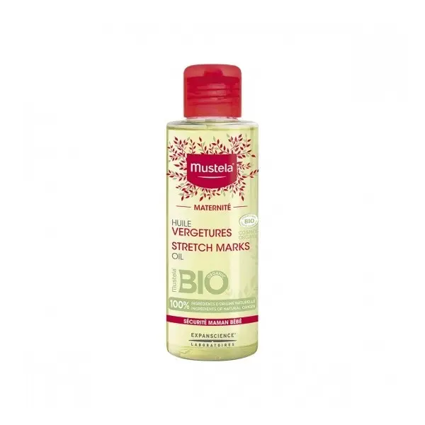 Mustela maternité huile vergetures bio 105ml