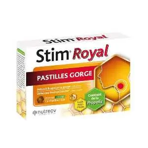 Nutreov Stim Royal 24 Pastilles Gorge Goût Miel-Citron