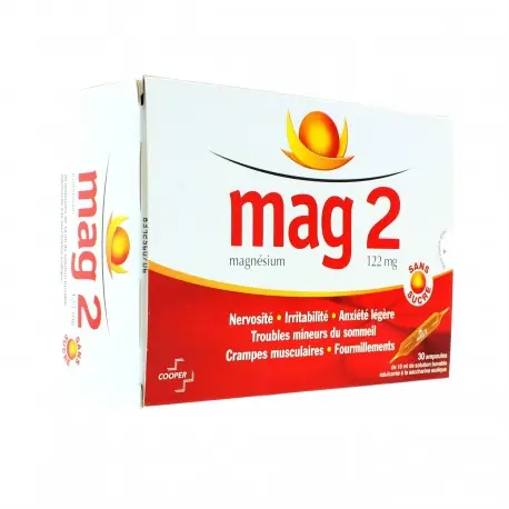 Cooper Mag 2 Sans Sucre 30 Ampoules