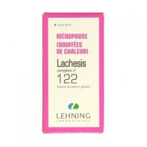 Lehning Lachesis Complexe N°122 Ménopause Flacon 30 ml