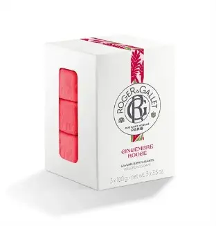 Roger & Gallet Gingembre Rouge - Savon 3x100g - Pharmacie Agnès Praden à Alès