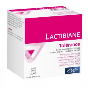Pileje Lactibiane Tolérance 2.5g 30 sachets - Pharmacie Agnès Praden à Alès