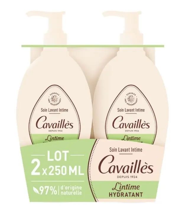 Cavaillès Soin Lavant Intime Hydratant 2 x 250 ml - Pharmacie Agnès Praden à Alès