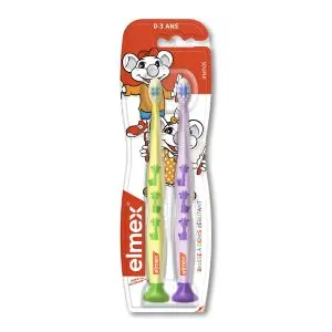 Elmex Brosse a Dents Enfant 0 à 3 ans x2