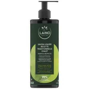 Laino Savon Liquide Recette Traditionnelle d'Alep Peaux Extra Sèches A Tendance Atopique 500 ml - Pharmacie Agnès Praden à Alès