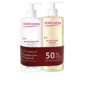 Topicrem DA Protect Baume Emollient Visage et Corps 500ml+Huile Lavante 500ml - Pharmacie Agnès Praden à Alès