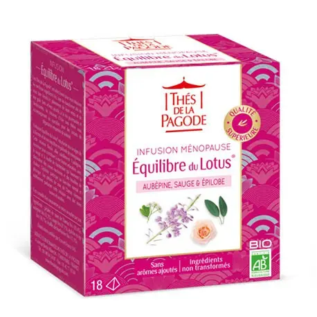 Thés de la Pagode Infusion Equilibre Lotus 18 Sachets