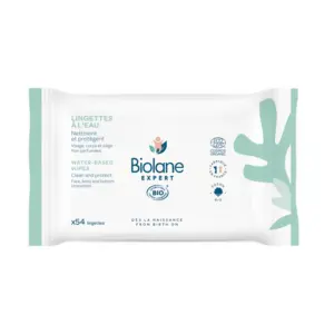 Biolane Lingettes à l'Eau Bio 54 lingettes