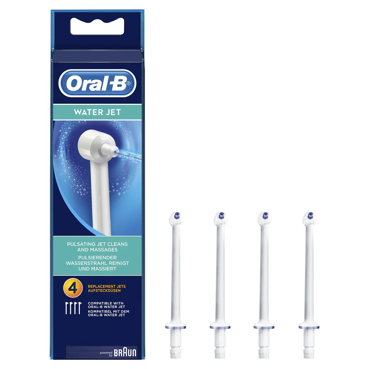 Oral-B Water Jet 4 Canules de Remplacement - Pharmacie Agnès Praden à Alès
