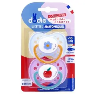 Dodie Sucettes Anatomiques Mathilde Cabanas 18 Mois+ Lot De 2