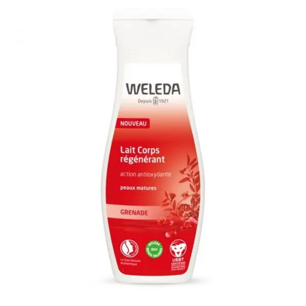 Weleda Grenade Lait Corps Régénérant Bio 200ml - Pharmacie Agnès Praden à Alès