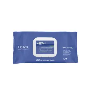 Uriage Bébé 1ères Lingettes d'Eau Nettoyante 70 Lingettes - Pharmacie Agnès Praden à Alès