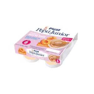 Picot Pepti Junior Dessert Sans Lait Dès 6 mois Abricot 4 pots 
