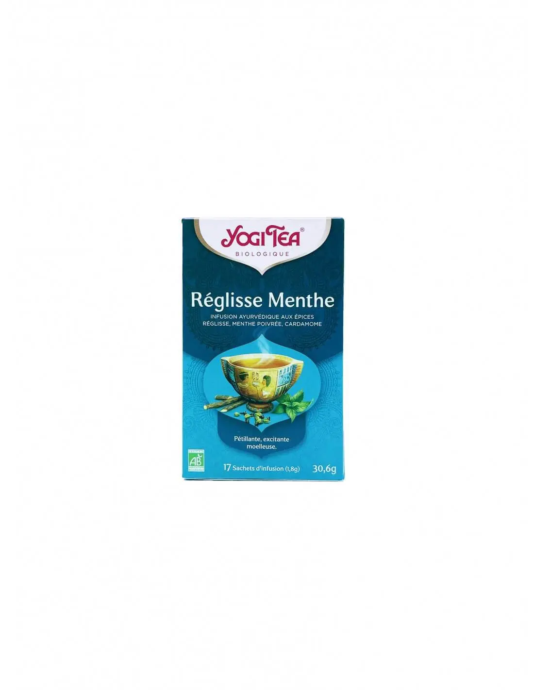 Yogi Tea Infusion Réglisse Menthe Bio 17 sachets - Pharmacie Agnès Praden à Alès