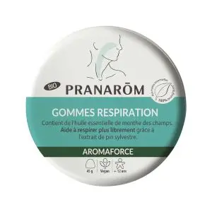 Pranarom Aromaforce Gommes Respiration Bio Menthe Pin 45g - Pharmacie Agnès Praden à Alès