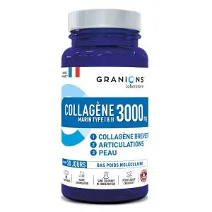 Laboratoire des Granions Collagène Marin Type I et II 3000mg 80 Comprimés  