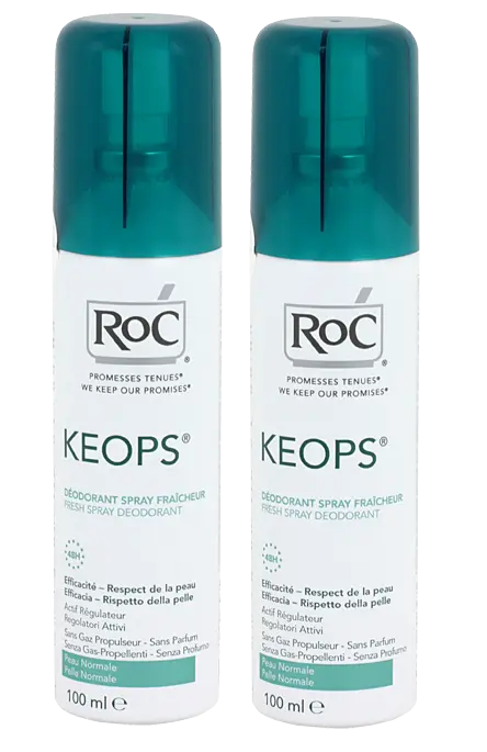 Roc Keops déodorant fraîcheur 100ml x2