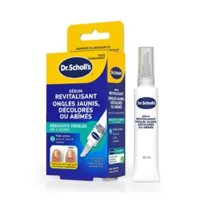 Scholl Sérum Revitalisant Ongles Jaunis, Décolorés ou Abîmés 10 ml