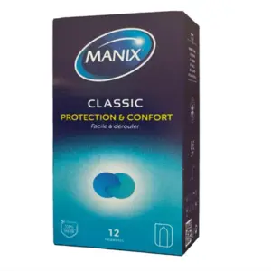 Manix Préservatif Classic - Protection & Confort - 12 Préservatifs