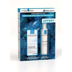 La Roche-Posay Toleriane Coffret Dermallergo Yeux 20 ml + Dermo-nettoyant 50 ml Offert