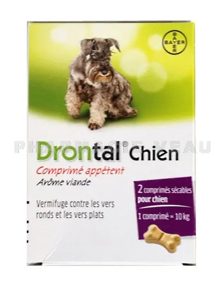 Drontal Chien Boite de 2 Comprimés