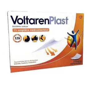 Gsk Voltarenplast 1% 5 Emplâtres Médicamenteux
