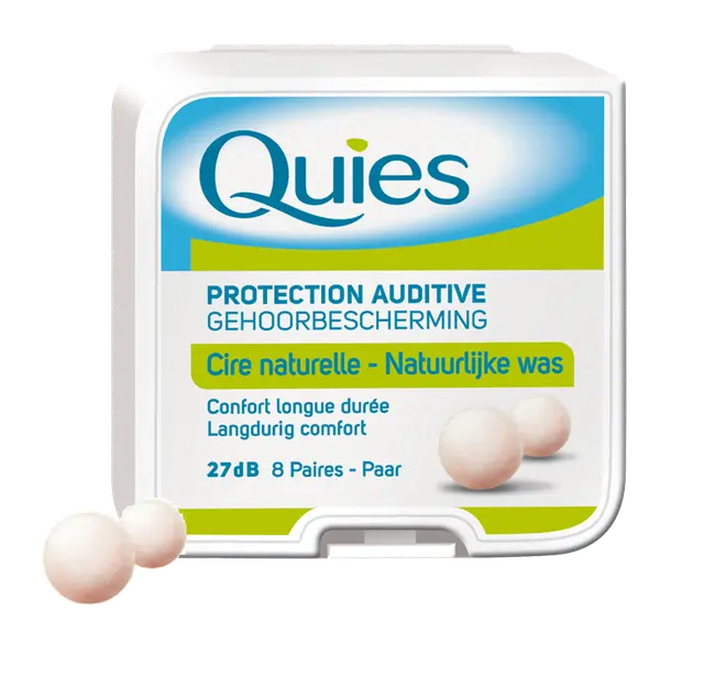 Quies boules de cire naturel 8 paires