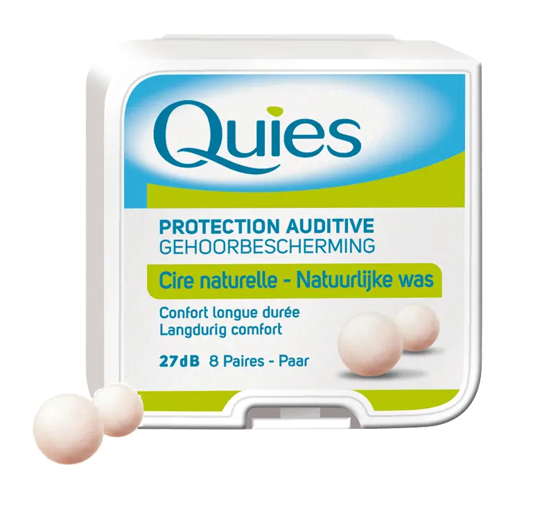 Quies boules de cire naturel 8 paires - Pharmacie Agnès Praden à Alès