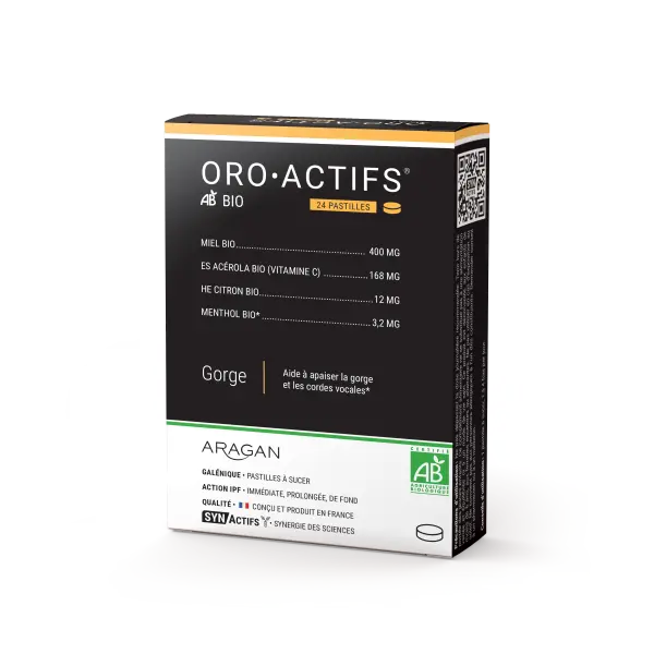 Aragan Oro Actifs Pastilles Bio 24 Pastilles