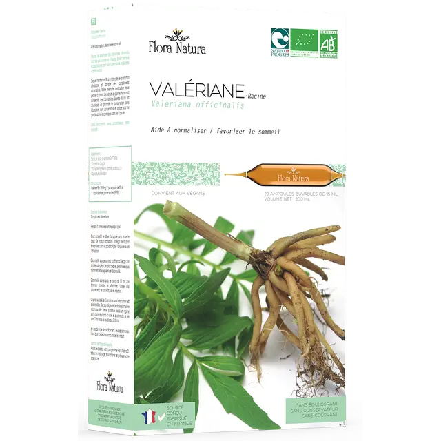 Flora Natura® Valériane Bio 20 ampoules 15 ml