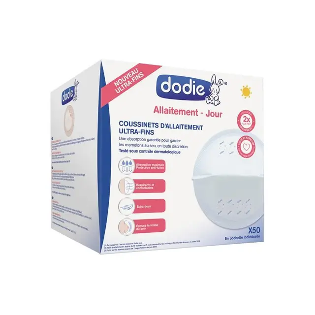 Dodie Coussinets d'Allaitement Ultra-fins jour x50