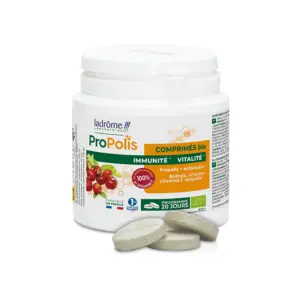Ladrôme Comprimés Propolis bio - Immunité et vitalité 40 comprimés 