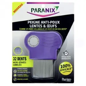 Paranix Peigne métallique Anti-poux Lentes & Oeufs 