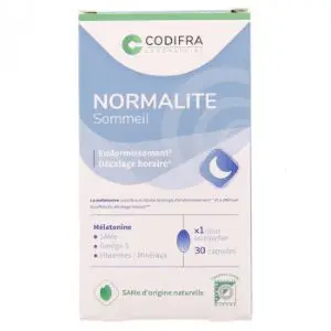 Codifra Normalite Sommmeil 30 Capsules - Pharmacie Agnès Praden à Alès