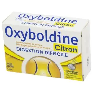 Cooper Oxyboldine Citron, Sans Sucre - 24 Comprimés Effervescents